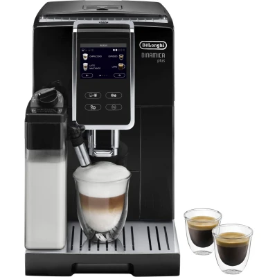 Abbildung von De&#039;Longhi Dinamica Plus ECAM 370.70.B Kaffeevollautomat mit LatteCrema Milchsystem, Cappuccino &amp; Espresso, 3,5 Zoll TFT Touchscreen Farbdisplay und App Steuerung, Kaffeekannen Funktion, schwarz