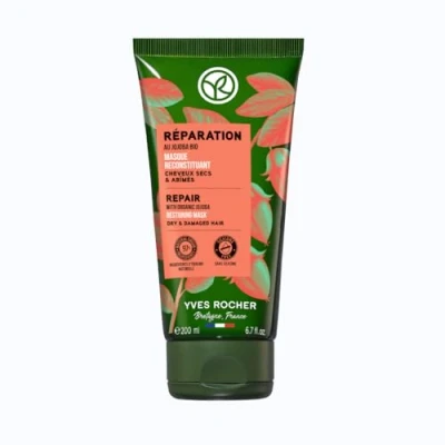 Abbildung von Yves Rocher PFLANZENPFLEGE HAARE Aufbauende Repair Maske 50 mal widerstandsfähigeres Haar, die Haarfaser ist wieder hergestellt