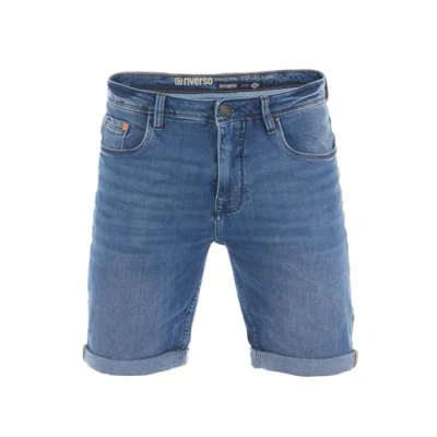 Abbildung von riverso Herren Jeans Shorts RIVUdo Kurze Hose Regular Fit Denim Stretch Short Baumwolle Bermuda Sommer Blau w32, Größe:W 32, Farbe:Dark Blue (D233)