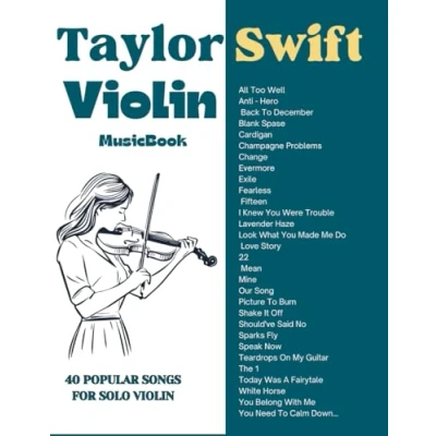 Abbildung von Taylor Swift Violin Music Book: 40 Popular Songs for Solo