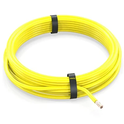 Abbildung von AUPROTEC 5m Fahrzeugleitung 6,0 mm² FLRY B Auto Kabel als Ring Farbe gelb