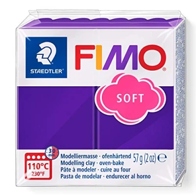 Abbildung von STAEDTLER 8020 63 Fimo Soft Normalblock, Modelliermasse, 57 g, pflaume, 1 Packung