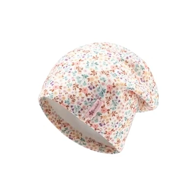 Abbildung von Sterntaler Beanie mit Millefleurs für Mädchen Kinder Mütze aus feiner Strickware gefüttert Baumwollfleece Ecru, 47
