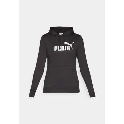 Abbildung von Puma LOGO Hoodie Kapuzenpullover, Damen, Größe: XS, Black