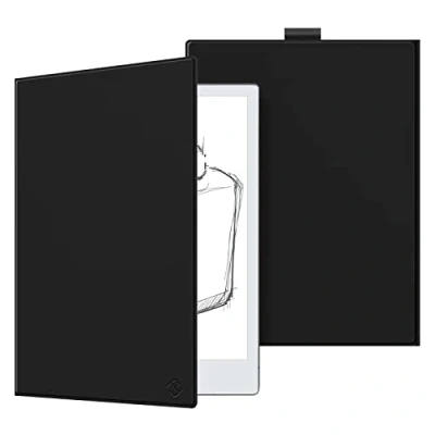 Abbildung von Fintie Hülle für Remarkable 2 Digital Paper Tablet 10.3 Zoll 2020, Hochwertiges PU Material Leichtes Buch Folio Cover mit Stifthalter, Nicht fit 1, Schwarz
