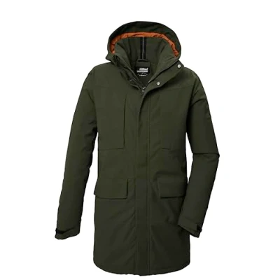 Abbildung von killtec Herren Funktionsparka/Parka mit abzippbarer Kapuze KOW 80 MN PRK, dark moss, S, 41848 000