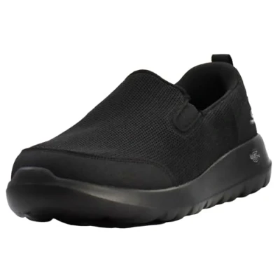 Abbildung von Skechers Herren GO Walk MAX CLINCHED Sneaker, Black Textile/Black Trim, 48 EU