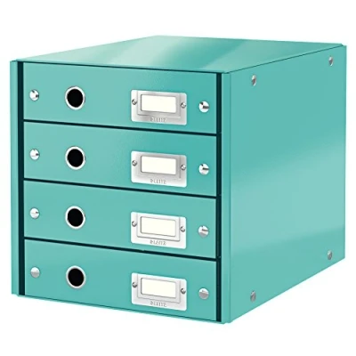 Abbildung von Leitz, Schubladenbox, Eisblau, 4 Schubladen, A4, Click &amp; Store, 60490051