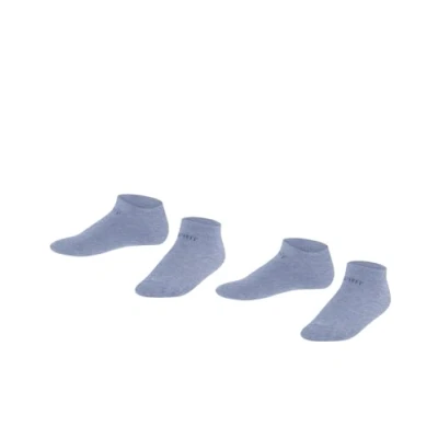 Abbildung von ESPRIT Unisex Kinder Foot Logo 2 Pack K SN Baumwolle kurz einfarbig Paar Sneakersocken, Blau, 27 30 (2er Pack)
