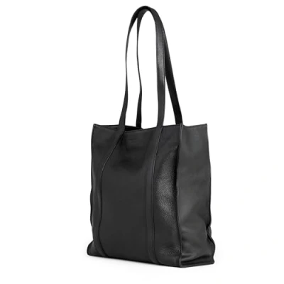 Abbildung von Berliner Bags Premium Shopper Kira, Große Leder Schultertasche, Tote Bag für Damen Schwarz