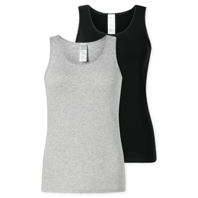 Abbildung von Schiesser 2PACK Unterhemd/shirt, Damen, Größe: 36, Sortiert
