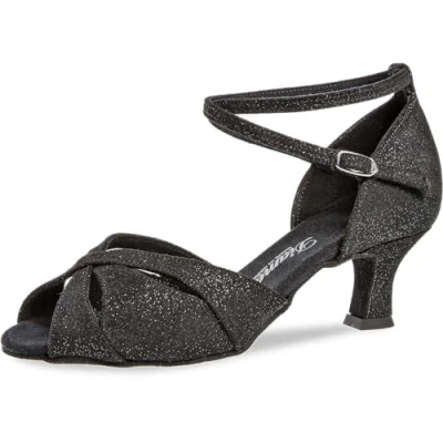 Abbildung von Diamant TANZSCHUHMANUFAKTUR Damen 141 067 550 Tanzschuh, Schwarz Glitzer, 39 1/3 EU Weit