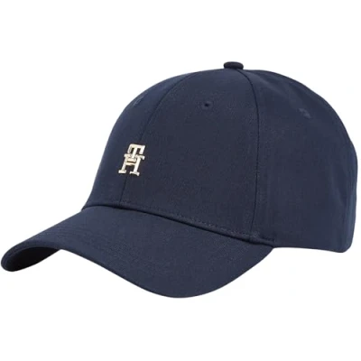 Abbildung von Tommy Hilfiger Damen Cap Elevated Chic aus Baumwolle, Blau (Space Blue), Einheitsgröße