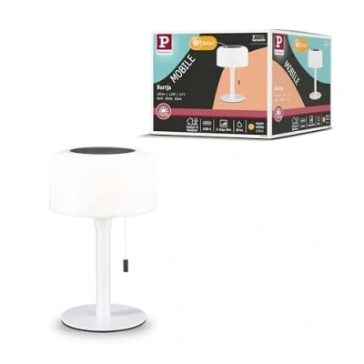 Abbildung von Paulmann 946.06 Solar Akkuleuchte Bartja IP44 dimmbar 2700K Weiß H:24cm