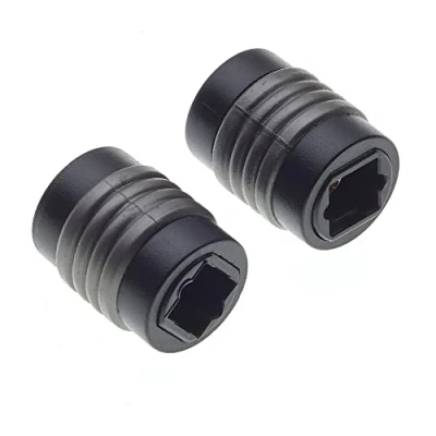 Abbildung von Optischer TOS zu Adapter, 2 Stück TOSLINK Koppler, Buchse Verbinder, Buchsenadapter für optische Audiokabel