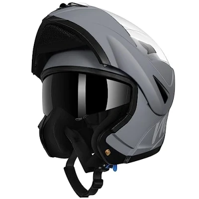 Abbildung von Westt Motorradhelm Herren Damen Klapphelm Jethelm mit Kinnschutz Integralhelm Scooter Roller Helm Motorrad ECE DOT Zertifizierung