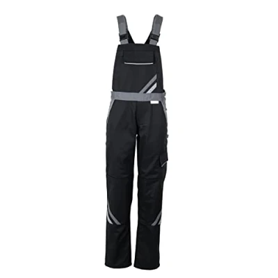 Abbildung von Planam Highline Damen Latzhose schwarz Schiefer Zink Modell 2719 Größe 34