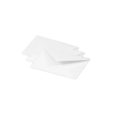 Abbildung von Clairefontaine 5430C Packung mit 20 Umschläge Pollen, 7,5x10cm, 120g, ideal für Ihre Einladungen und Korrespondenz, Weiß, 1 Pack