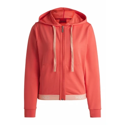 Abbildung von HUGO LOGO Nachtwäsche Shirt, Damen, Größe: Small, Light red two