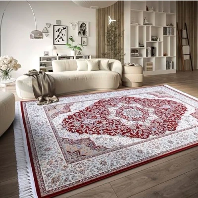 Abbildung von Villeroy &amp; Boch Teppich »Etienne«, rechteckig, 7 mm Höhe, Orientalisch, Fransen, Wohnzimmer, Schlafzimmer, Klassisch, Kurzflor