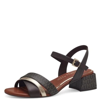 Abbildung von Marco Tozzi Riemensandalette mocca, Damen, Größe: 40, Mocca Schuhe