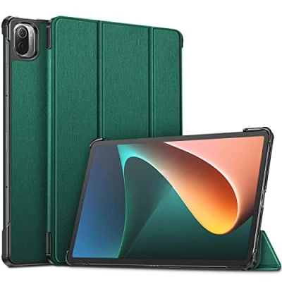Abbildung von Fintie Hülle für Xiaomi Pad 5 / Pro ‎11 Zoll 2021, Ultra Schlank Schutzhülle Flip Case Cover mit Auto Schlaf/Wach und Ständer Funktion, Nicht Redmi 10.6 Zoll, Dunkelgrün