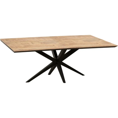 Abbildung von OMG Design Esstisch "Wellington" 1 Stk. tlg. Hochwertige Melamin-Tischplatte mit Metallgestell