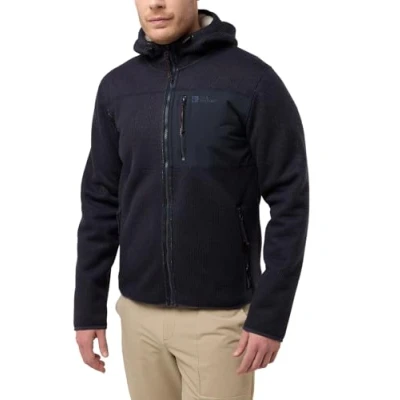 Abbildung von Jack Wolfskin Kaminfeuer Kapuzenpullover, Herren, Größe: Small, Dark navy