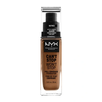 Abbildung von NYX Professional Makeup Can&#039;t Stop Won&#039;t Full Coverage Foundation Nutmeg 30 ml