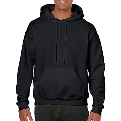 Abbildung von Gildan Herren Kapuzensweatshirt aus Fleece, Stil G18500 T Shirt, Schwarz, XL