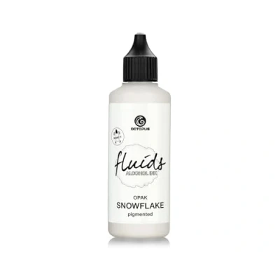 Abbildung von Octopus 100 ml Fluids Alcohol Ink SNOWFLAKE, Alkoholtinte für Fluid Art und Resin, weiß, white, blanco