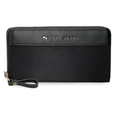 Abbildung von Pepe Jeans Joumma Bags Morgan Casual Tagesrucksack, Reisetaschen, beige und Schwarz, Kunstleder für Damen, Talla única, Geldbörse
