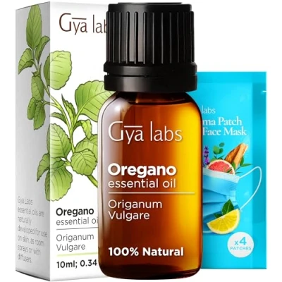 Abbildung von Gya Labs Ätherisches Oreganoöl für verbessertes Wohlbefinden 100% reines ätherisches in therapeutischer Qualität Haut und Zehennägel Bio Diffuser Nägel (10 ml)