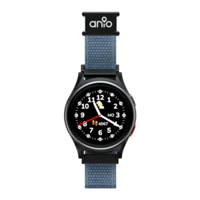 Abbildung von ANIO 6 Smartwatch für Kinder mit GPS und Telefonfunktion,Deutscher Hersteller, Datenschutz Telefonsupport,Lange AKKU Laufzeit, Chat, Schulmodus, SOS (mit Telekom SIM), blau