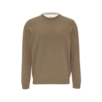 Abbildung von s.Oliver Strickpullover mit Logo Stickerei