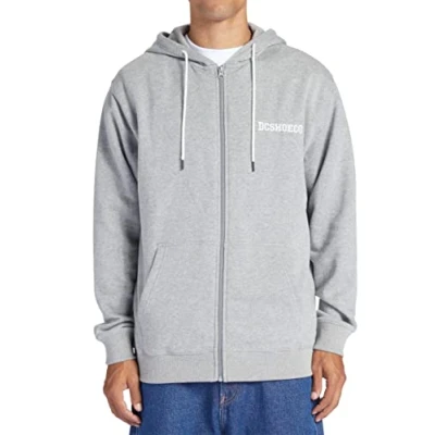 Abbildung von DC Shoes Baseline Sweatjacke, Herren, Größe: XL, Kpvh medium grey heather