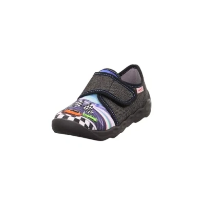 Abbildung von Superfit Jungen Bubble Hausschuhe, Schwarz 0000, 28 EU Weit