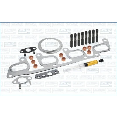 Abbildung von ALANKO 10920715 Montagesatz, Lader mit Dichtungen Stehbolzen, Mutter, Montageanleitung VOLKSWAGEN: GOLF 6, Polo V Hatchback