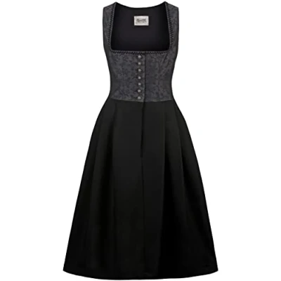 Abbildung von Stockerpoint Damen Dirndl Dakota Kleid, Schwarz, 46 EU