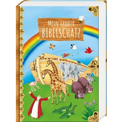 Abbildung von Mein großer Bibelschatz. Von der Schöpfung Welt bis zu den Jesusgeschichten: Kinder ab 2 entdecken die Bibel. Ein buntes Vorlesebuch mit Bilderrätseln und Suchaufgaben.