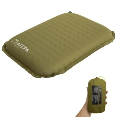 Abbildung von ATEPA Sitzkissen Outdoor Camping Aufblasbar Ultraleicht Selbstaufblasende Wasserdicht Sitzunterlage Kajak für Camping, Tragbares Sitzkissen,Fischerboot