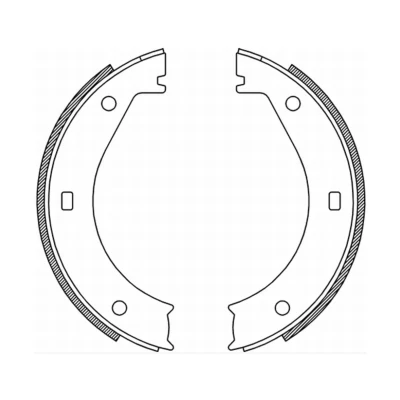 Abbildung von ABE CRB005ABE Handbremsbeläge Hinterachse BMW: 3 Saloon, Touring, GT