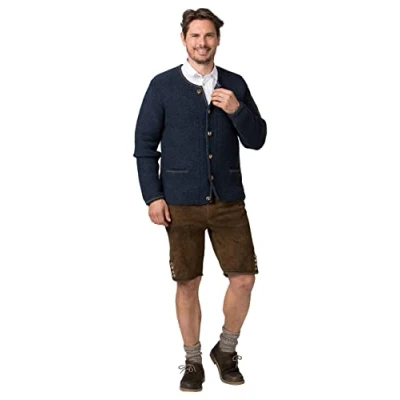 Abbildung von Stockerpoint Herren Amaro Trachtenstrickjacke, Enzian, 52