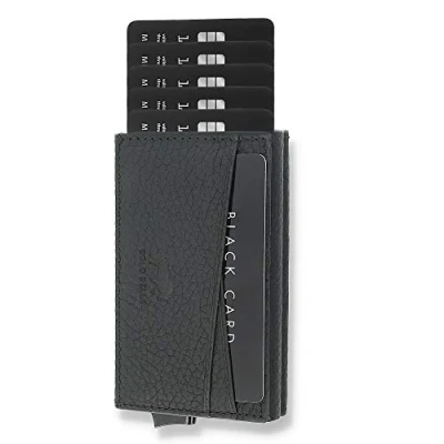 Abbildung von Solo Pelle Kartenetui Kreditkartenetui Leder Geldbörse Slim Wallet Portmonee Geldbeutel mit RFID Schutz für bis zu 8 Karten Model: Mech in Vintage Braun Münzfach (gebrauchtes Aussehen)