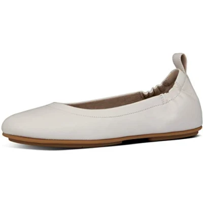 Abbildung von Fitflop Damen Allegro Soft Leather Ballet Pumps Ballerinas, Stone, 37 EU