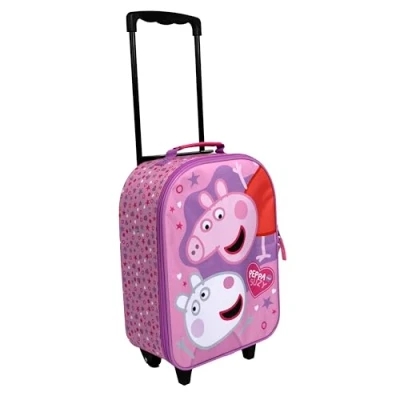 Abbildung von Undercover Peppa Pig Kinder Trolley geräumiges Hauptfach idealer Reisebegleiter verstellbare und fixierbare Teleskopstange