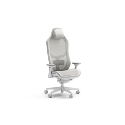 Abbildung von Fractal Design Refine Mesh Light Gaming Chair Ergonomic Office Desk Functionality with 4D Adjustable Armrests, High Back Support, Lumbar Cushion, and Breathable