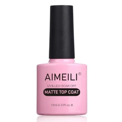 Abbildung von AIMEILI No Wipe Matte Top Coat Überlack UV LED Gellack Gel Nagellack Nail Polish 10ml