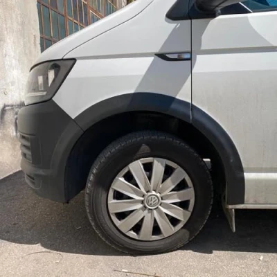 Abbildung von Oneway Satz Radlaufleisten kompatibel mit Volkswagen Transporter T6 2015 2019 (Langer Radstand) Mattschwarz