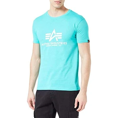 Abbildung von Alpha Industries Print Tshirt print, Herren, Größe: XXL, Atomic green